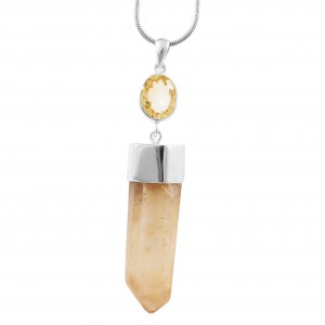 Citrine Point Pendant