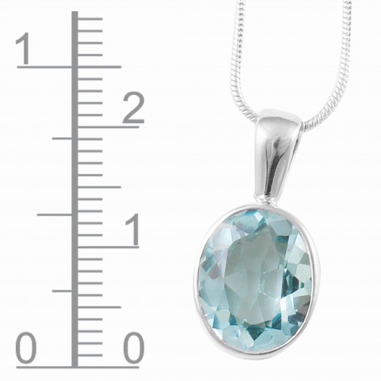 Blue Topaz Pendant