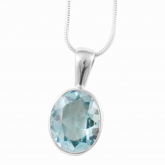 Blue Topaz Pendant