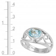 Blue Topaz Ring