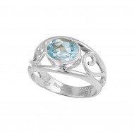 Blue Topaz Ring