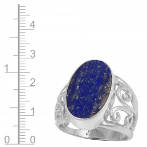 Lapis Lazuli Ring (matt finish)