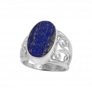 Lapis Lazuli Ring (matt finish)