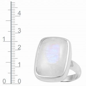 Rainbow Moonstone Ring