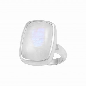 Rainbow Moonstone Ring