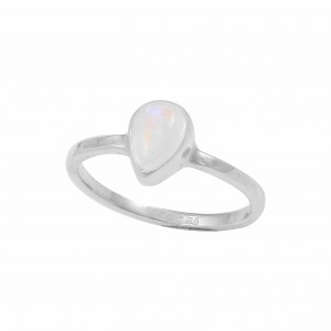 Rainbow Moonstone Ring