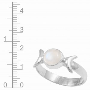 Rainbow Moonstone Ring