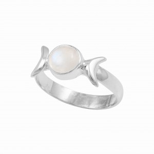 Rainbow Moonstone Ring