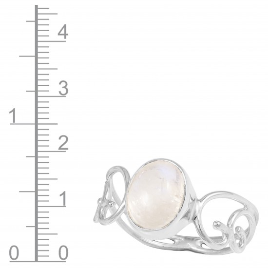 Rainbow Moonstone Ring