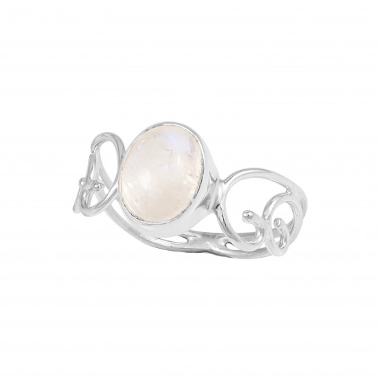 Rainbow Moonstone Ring