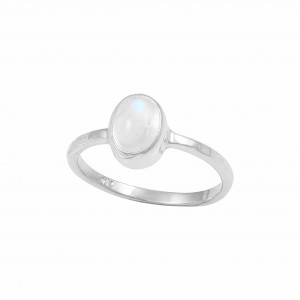 Rainbow Moonstone Ring