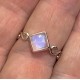 Rainbow Moonstone Ring