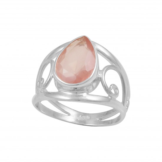 Rose Quartz Ring (faceted) Rose Quartz Ring (faceted)