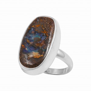 Boulder Opal Ring