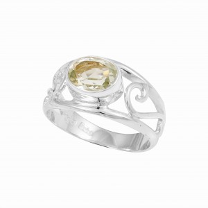 Green Amethyst Ring