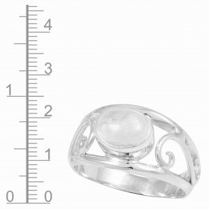 Rainbow Moonstone Ring