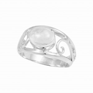 Rainbow Moonstone Ring