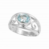 Blue Topaz Ring