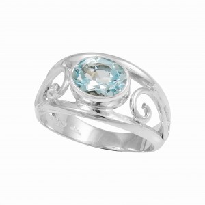 Blue Topaz Ring