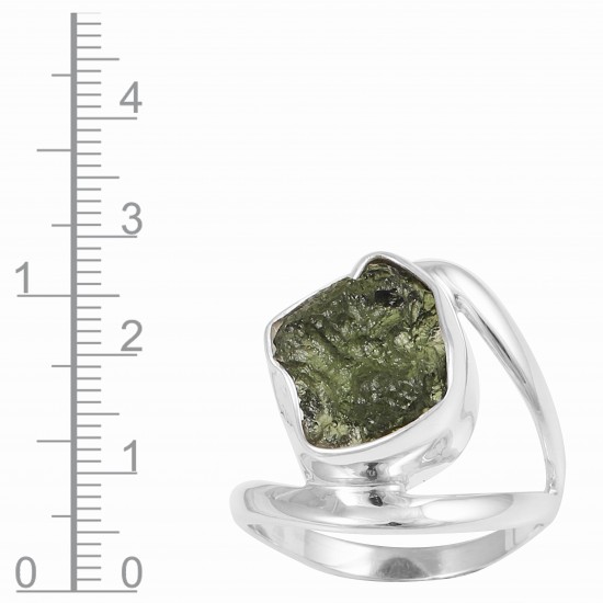 Moldavite Ring Moldavite Ring
