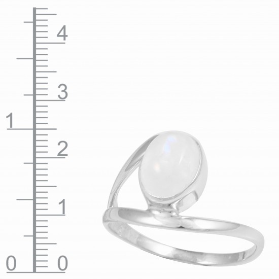 Rainbow Moonstone Ring