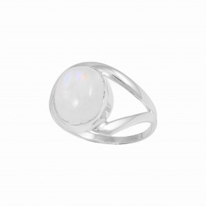 Rainbow Moonstone Ring