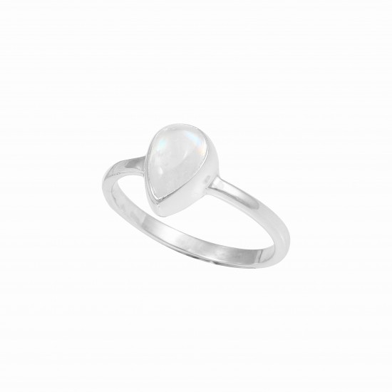 Rainbow Moonstone Ring