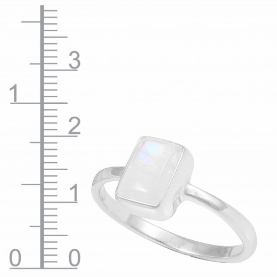 Rainbow Moonstone Ring