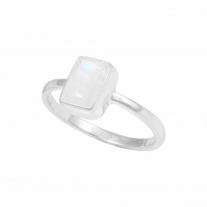 Rainbow Moonstone Ring