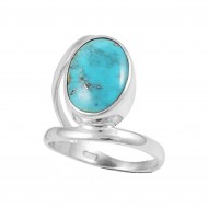 Turquoise Ring (with Pyrite Inclusions))