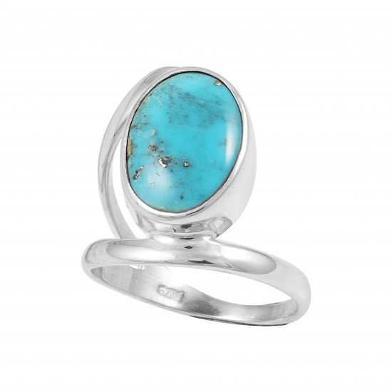 Turquoise Ring (with Pyrite Inclusions)) Turquoise Ring (with Pyrite Inclusions))