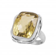 Lemon Quartz Ring