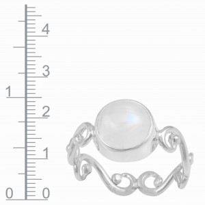 Rainbow Moonstone Ring