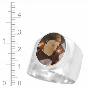 Smoky Quartz Ring Sz 10