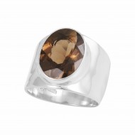Smoky Quartz Ring Sz 10