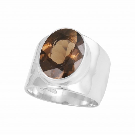 Smoky Quartz Ring Sz 10