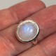 Rainbow Moonstone Ring