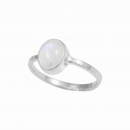 Rainbow Moonstone Ring