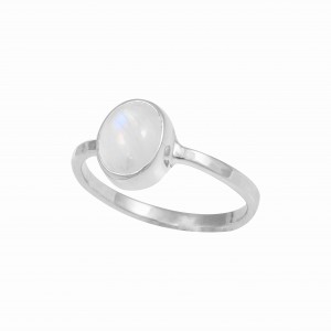 Rainbow Moonstone Ring