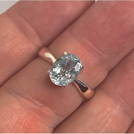 Aquamarine Ring (Faceted)