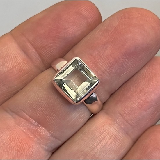 Green Amethyst Ring