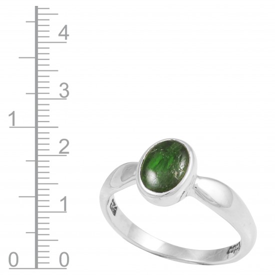 Chrome Diopside Ring