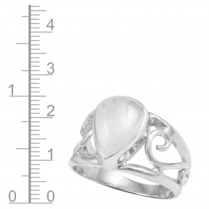 Rainbow Moonstone Ring