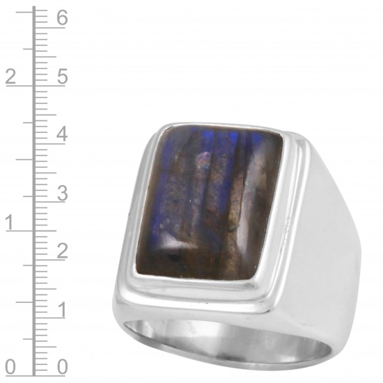 Labradorite Men's Ring