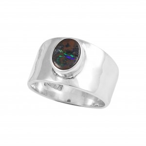Boulder Opal Ring