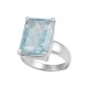 Aquamarine Ring (Faceted)