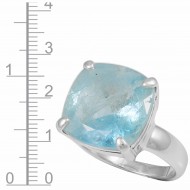Aquamarine Ring (Faceted)
