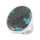 Cuprite in Chrysocolla Ring