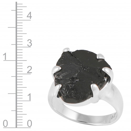 Black Tourmaline Termination Ring