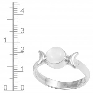Rainbow Moonstone Ring